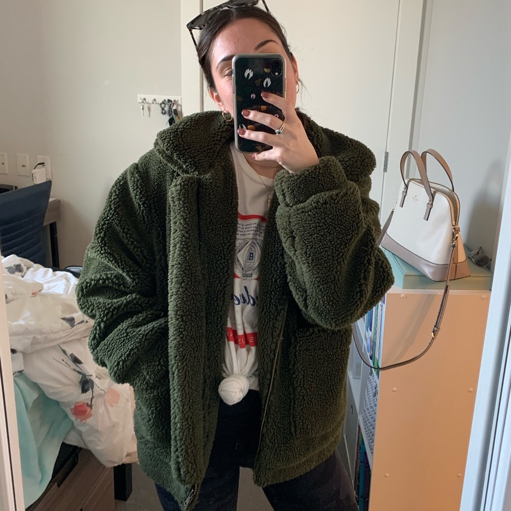 NWOT Eloise Faux Sherpa Teddy Jacket